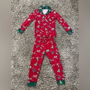 Roller Rabbit Snow Day long sleeve polo pjs size 4 worn two times.